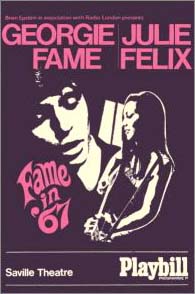 Georgie Fame: Fame in '67 Playbill Program