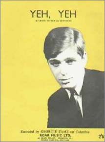 Georgie Fame: Yeh Yeh Sheet Music